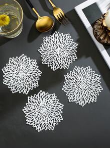 6-12pcs/Set PVC Cup Coasters, Table Decorative Mats For Daily Dining Table
