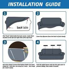 CYCMACO Sofa Cover 1/2/3/4 Seater With Armrests, Super Stretch Sofa Cover, Anti-Scratch Cat Sofa Cover, Non-Slip And Stain Resistant Sofa Cover, Universal Modern Sofa Cover - Army Green - View 6