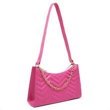 Women Tote Bags - 玫紅色 - 查看 2