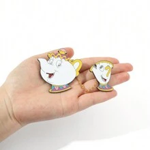 1 Pc Creative  Chain Pin Fashionable Mr.S Potts Arch Enamel Pins Backpack Clothing Jewelry Metal Badge Accessories