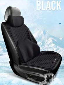 1入組汽車坐墊，通用四季半包圍座椅套，蜂窩凝膠材質可吸汗透氣，簡約座墊套 - 橘色 - 查看 11