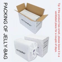 PETDORA Jelly Pet Carrier Backpack, Semi-Transparent Frosted TPU Tote Bag For Small Dogs And Cats - Multicolor - View 11