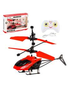 1pc Quà tặng cho trẻ em Máy bay trực thăng điều khiển từ xa Rc Đồ chơi bay bằng nhựa Cảm biến cử chỉ Máy bay Đồ chơi giáo dục tương tác có đèn LED Bộ cho bé trai và bé gái (Có phiên bản điều khiển từ xa và không có phiên bản điều khiển từ xa) - nhiều màu - Xem 17