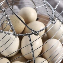 Cesta de alambre de metal para huevos de 1 pieza, estilo vintage de almacenamiento rústico en forma de gallina con asa - Multicolor - Ver 7