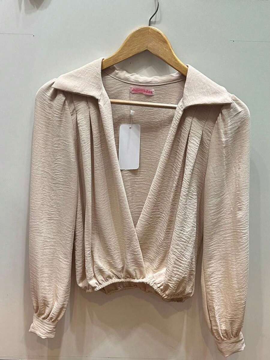 Women Blouses - Màu be - Xem 1