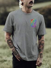 Men T-Shirts - 灰色 - 查看 1