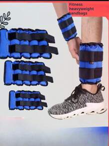 2 quần bó cát, dụng cụ chịu lực, bài tập chạy, bao cát có thể điều chỉnh trọng lượng (Bao bì bên ngoài của sản phẩm được giao ngẫu nhiên) - Màu xanh lam - Xem 1