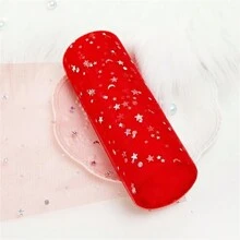 10 Yards Stern Mond Laser Pailletten Tüllrolle weiches Tüllband für Partydekoration DIY Handwerk Tutu Rock Zubehör Hochzeitshintergrund Bühnendekoration Nähen Mesh