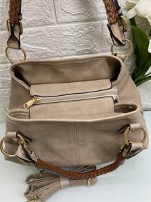 Women Crossbody - Màu be - Xem 5