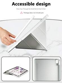 Giá đỡ đa góc có thể điều chỉnh màu xám có khe cắm bút, bao da bảo vệ iPad tương thích với iPad Mini 4/5/6/9.7/10.2/10.5/Air 4/Air 5/10/10.9/Pro 11 inch/Air 11 (M2)/Air 13 (M2)/Pro 11 (M4)/Pro 13 (M4)/2024 các mẫu 12.9 inch. Khe cắm bên trái dành cho các mẫu 9.7 và 10.2 inch; Khe cắm bên phải dành cho các mẫu khác. - Xám - Xem 3