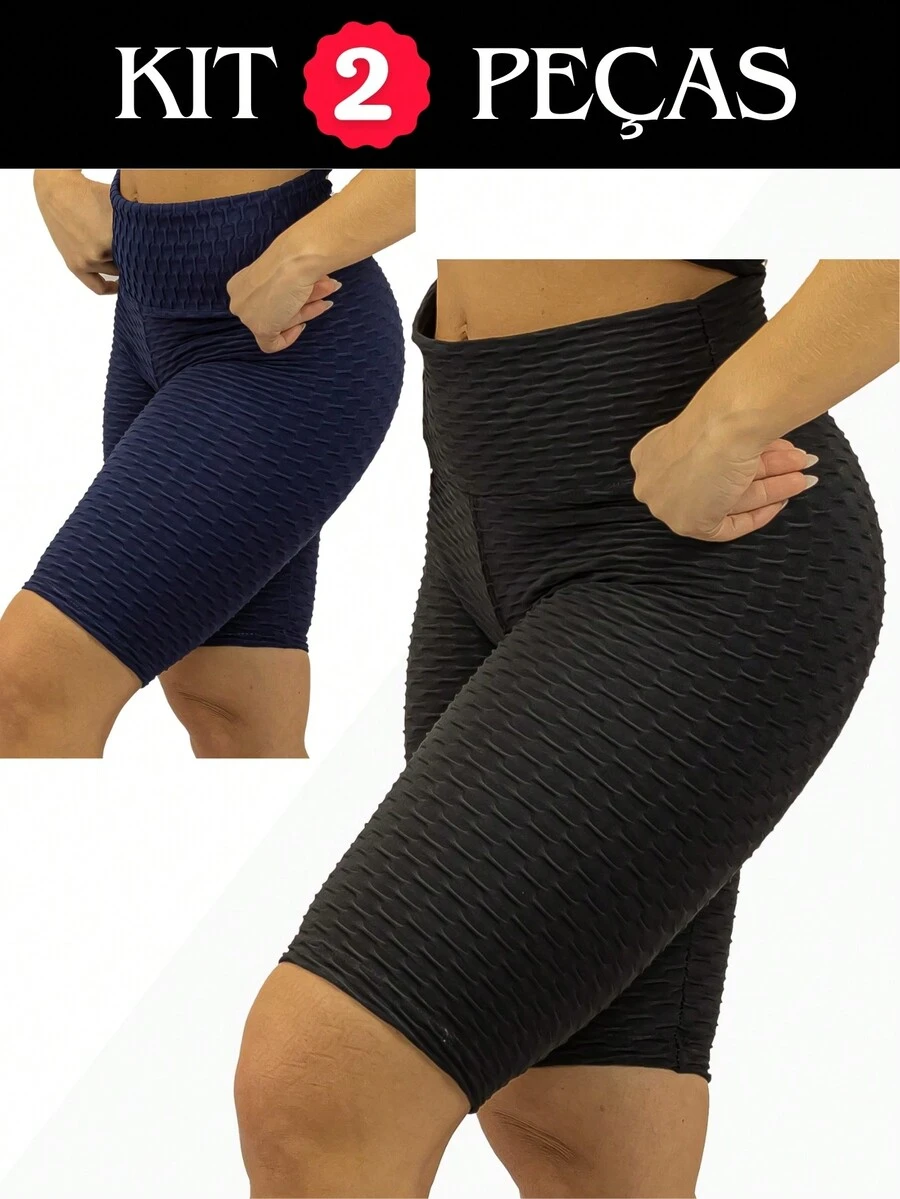 Women Sports Shorts - 藏蓝色 - 查看 1
