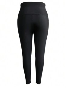 大尺碼女士緊身桑拿褲保暖保溫褲,高腰壓力運動緊身褲,適用於減重、塑身、束腰、健身、體育館瑜珈彈力服