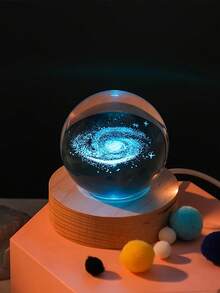 8cm Cloud Shaped + 7cm Round Wooden Rainbow Decor - Purple - View 5