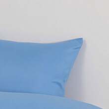 2 Màu thuần Vỏ gối Đơn giản Vỏ gối Máy giặt được Vỏ gối - Màu xanh nhạt - Xem 6