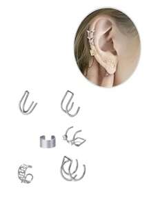 Ear Cuffs - 銀 - 查看 1