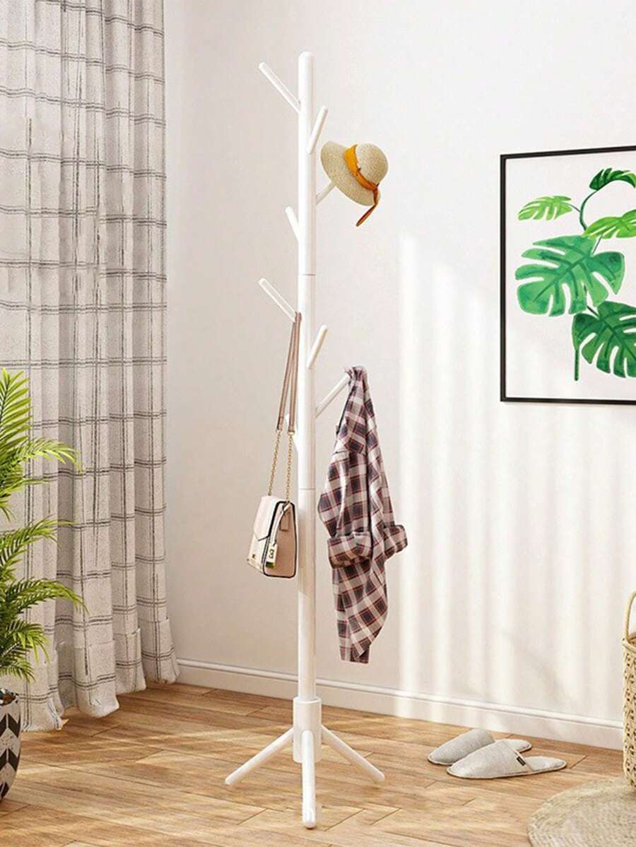 Perchero De Pie Perchero Metálico Para Colgar Ropa 3 Niveles - Blanco - Ver 1