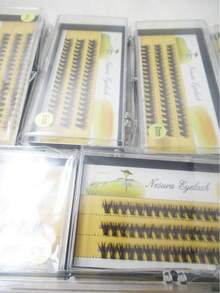 Cílios 30P NESURA EYELASH 8MM T-318-1-3 - Preto - Visão 3