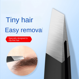 4pcs Black Eyebrow Clip Set - Eyebrow Trimmer Tweezers Pliers Clip Eyebrow Hair Removal Tool Kit For Women And Men