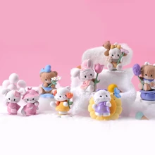 Miniso Flower Series Blind Box Figure Random Style Cute Romantic Gifts Decorative Ornaments,Kirby,Snoopy Collection,Kawaii Figures - Pink - View 2