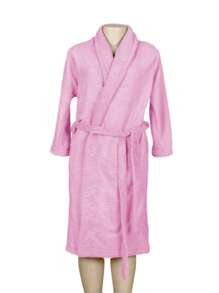 Bathrobe - 玫紅色 - 查看 4