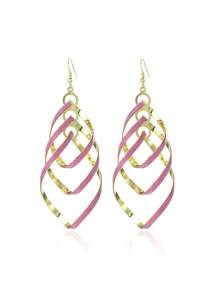 Pendientes rombo brillantes - Amarillo Oro - Ver 11