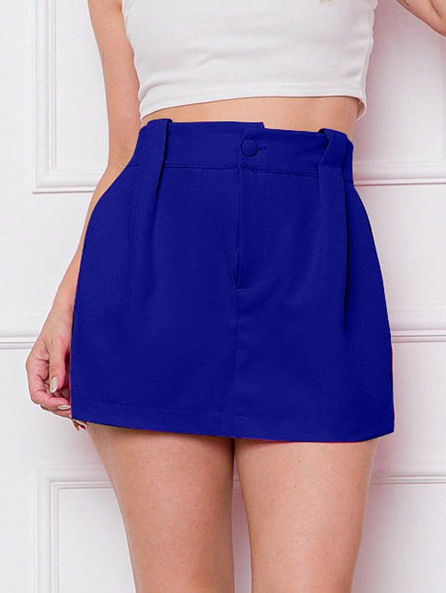 Women Shorts - 寶藍色 - 查看 1