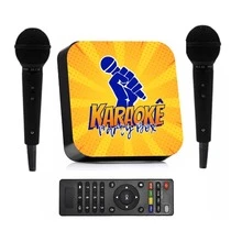 Karaokê Party Box Profissional +De 2000 Músicas Jukebox +2 Microfones Com Fio ORIGINAL (Com Pontuação) AMARELO - Amarelo mostarda - Visão 2