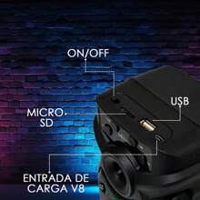 TII-BUY 3 Inch Wireless Speaker Bluetooth Speaker GTS-1560 - שחור - ראה 5