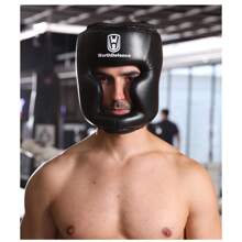 紅色拳擊頭盔，適用於成人和兒童，踢拳，混合武術，比賽頭部防護裝備 - 紅色 - 查看 7