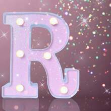 1入組26個英文字母led燈、0-9數字led燈和符號led燈,適用於生日/求婚/裝飾（不含電池） - 彩色 - 查看 1