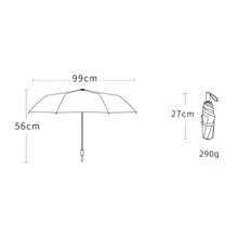 1pc 8-Rib Manual Handle Umbrella, UV Protection, Solid Black, Sunshade & Rainproof, Folding Umbrella,Spring Summer Picks,Brides Maid Gifts,Room,Bedroom Decor,Beach,Travel,For Men,For Women,Vacation - Yellow - View 5