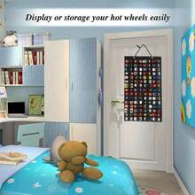 Hanging Organizer For  Wall Mount Display Case Large Capacity Storage Box Bags Hold Up Toy Cars Gift - Blue - View 8