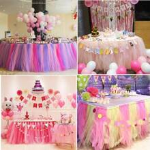 Rollo de tela de tul de 25 yardas y 6 pulgadas para DIY Tutu Falda Decoración de la fiesta de bodas Suministros de manualidades Decoraciones de la fiesta de bienvenida al bebé de la niña