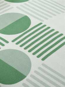 1套印花沙發套（附裙子），彈性全覆蓋家具保護套，適用於家用沙發 - 綠色 - 查看 6