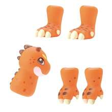Fantoche De Dedo Dedoche Dinossauro Tiranossauro Rex - Bee Toys - Laranja - Visão 3