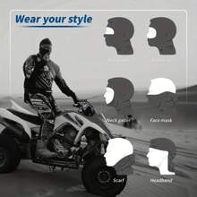 Masque facial Balaclava, cache-cou de refroidissement d'été, écharpe de ski Moto protectrice UV pour hommes / femmes