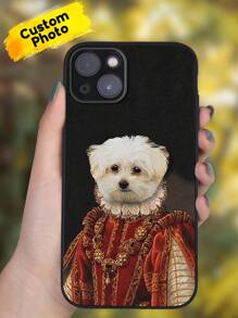 1pc Custom Face Phone Case, TPU Phone Case, Custom Pet Theme Phone Case, Pet Picture Phone Case, Shockproof Protection For Your Phone, Phone Series, Case For Phone Pro /Pro Max/X/ XR/XS/ XS Mini/Max, Unique Gift For Her/Him, Gift For Pet Lover