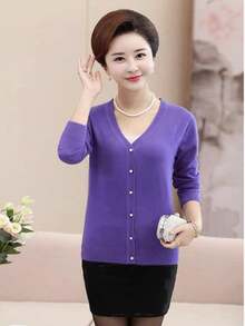 Women Sweaters - Morado - Ver 2