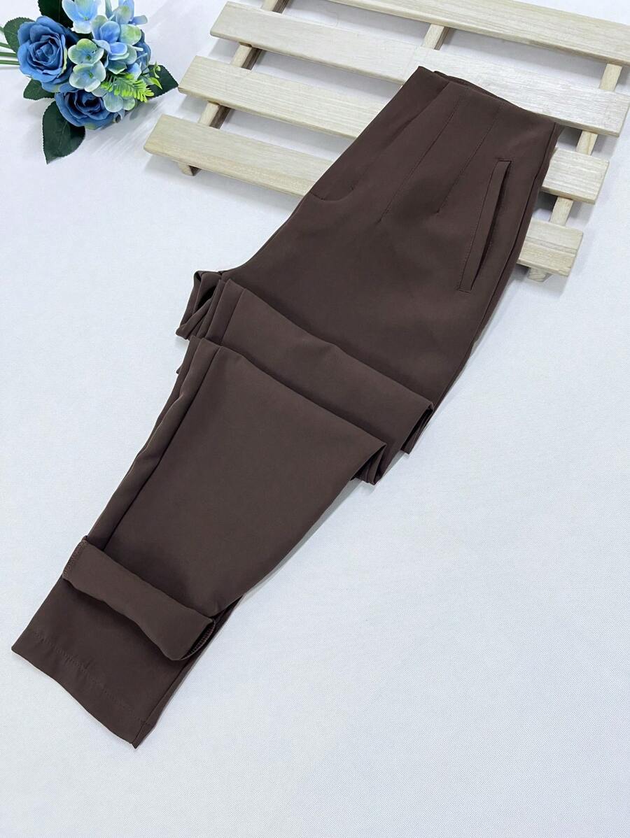 Women Pants - Óxido marrón - Ver 1