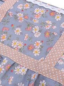 1pc Thin Kitchen Apron, Anti-Fouling And Breathable (Random Color For The Pocket Label) - Blue - View 8