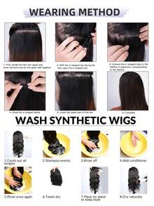 Peluca De Mujer De 18 Pulgadas De Cabello Ondulado Largo Y Rizado Grande Con Fibra Sintética Mate De Seda De Alta Temperatura 7 Piezas De Extensiones De Cabello Para Clip De Extensiones De Cabello Rizado Clip De Extensiones De Cabello Rubio Y Extensiones De Cabello Negro Pelucas Sintéticas Extensiones Rubias Con Clip De 18 Pulgadas De Largo - Café integral - Ver 12