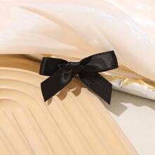 8pcs Black Mini Bowknot Hair Clips - Black - View 5