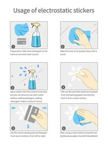 1入組靜電貼花玻璃門貼紙，爬行貓設計，創意貓形貼紙適用於廚房，陽臺，窗戶，書房，櫥櫃 - 黑色 - 查看 7