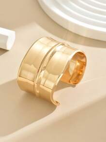 1 chiếc Vòng tay kim loại dạng vòng tròn thời trang cao cấp, tối giản, có họa tiết gợn sóng, rỗng, cổ điển, sang trọng dành cho nữ, thích hợp cho đi làm hàng ngày, mua sắm, đám cưới, tiệc tùng, sự kiện kinh doanh, bãi biển mùa hè, quà tặng, hẹn hò, lễ hội âm nhạc, quán bar - phong cách kết cấu - Xem 14