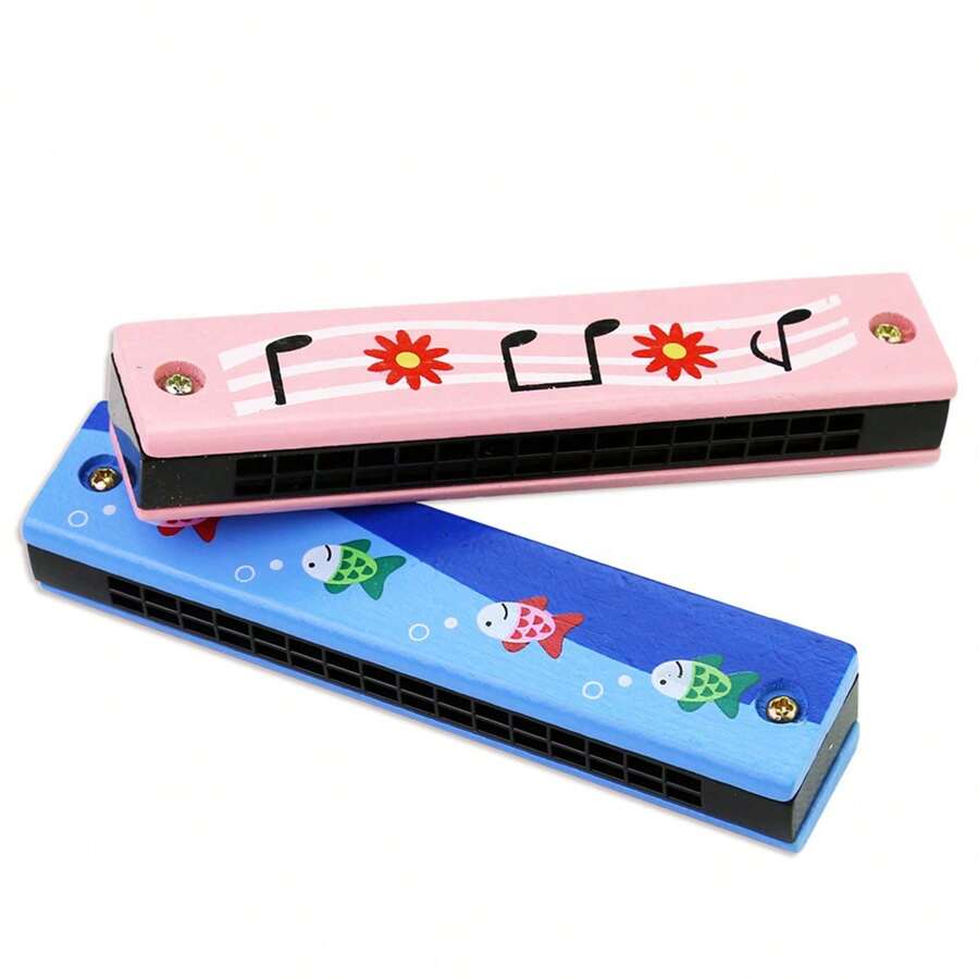 Children Harmonica, Wood Material Mouth Organ, Musical Instrument For Kindergarten And Primary School Students, School Supplies,Instrument,School,Music,Harmonica,Musical Instruments,Stocking Fillers Kids,Harmonica,Musical Instruments,Instrument
