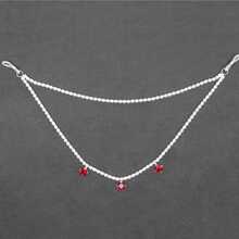 1pc Multilayer Rhinestone Decor Sexy Nipple Chain Body Jewelry