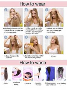 Bangs Hair Clip In Bangs 360° Fake Bangs With Long Layered Light Brown Bangs Clip In Hair Extensions For Women Daily Wear - Light Brown - View 10