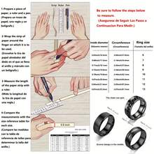 3入組男士不銹鋼黑鏈旋轉戒指設計的焦慮戒指,各種尺寸適合大多數人手指完美貼合適合各種派對,是朋友的最佳禮物 - 黑色 - 查看 3