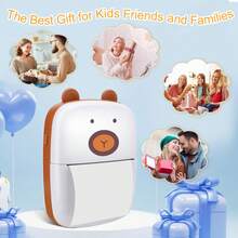 Mini C9攜帶式打印機,熱像素印刷來自相機的照片,查找問題,可打印附帶紙張的學生錯誤,適用於筆記或收據 - A8A印表機+5卷白色+5卷彩色列印紙 - 查看 7