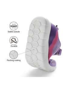 Boys Girls Sneaker Athletic Tennis Running Shoes Comfortable And Breathable Back To School Shoes - Màu tím - Xem 6